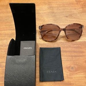 Prada Pink and Brown Sunglasses